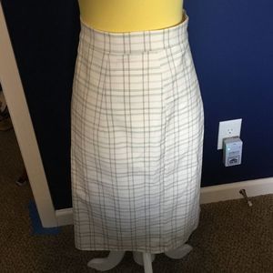 Retro Inspired Plaid Pencil Skirt NW